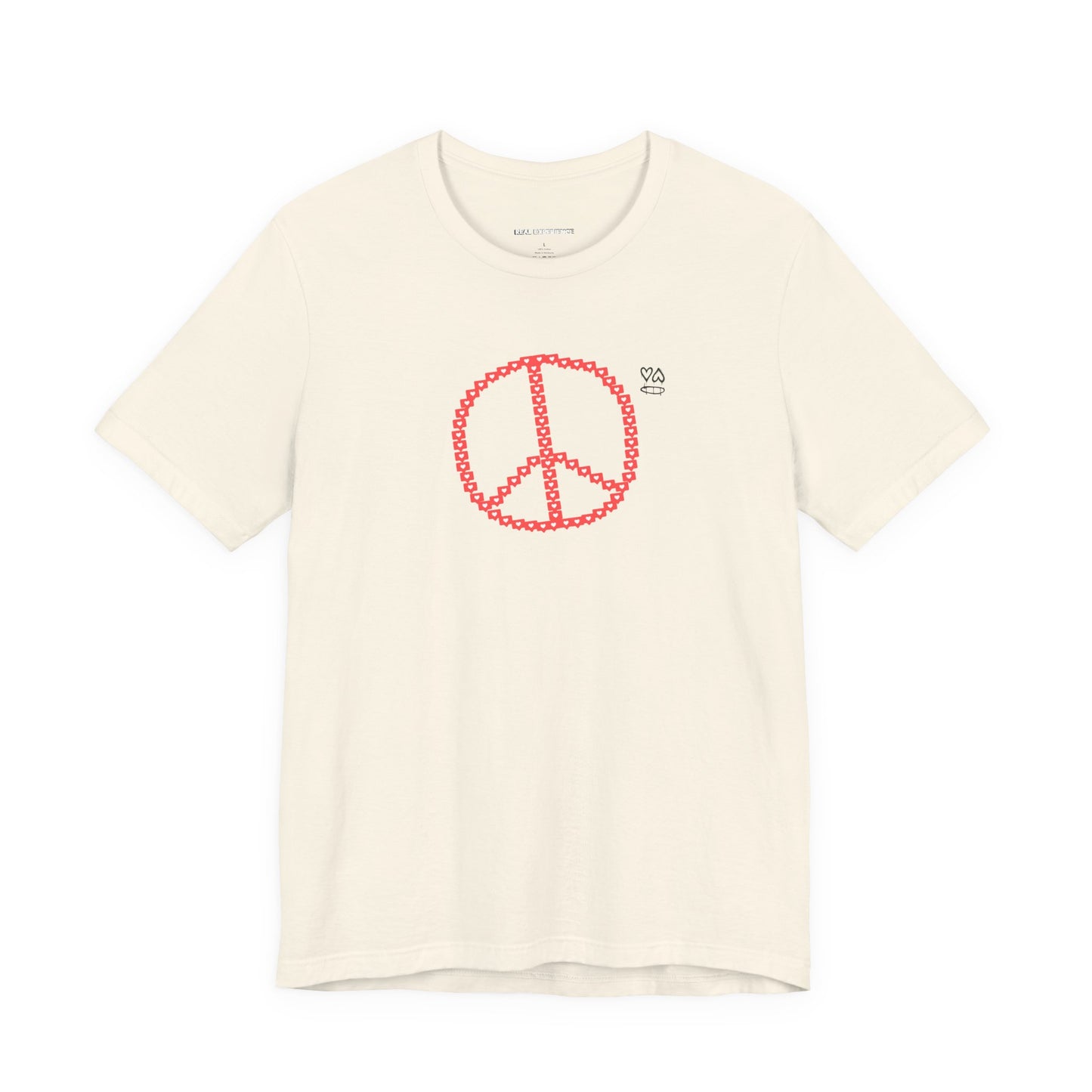 Like Button Peace Sign Tee