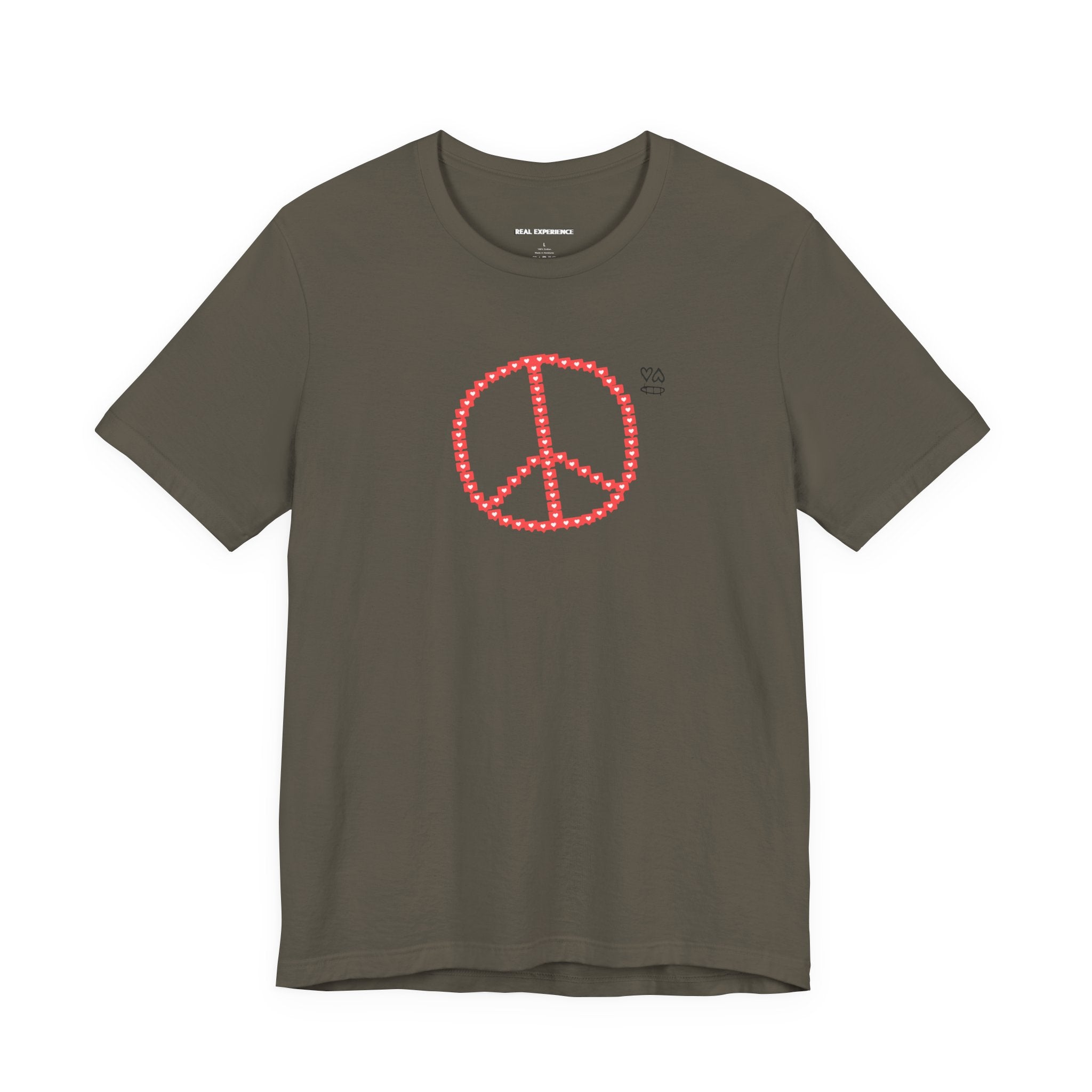 Like Button Peace Sign Tee