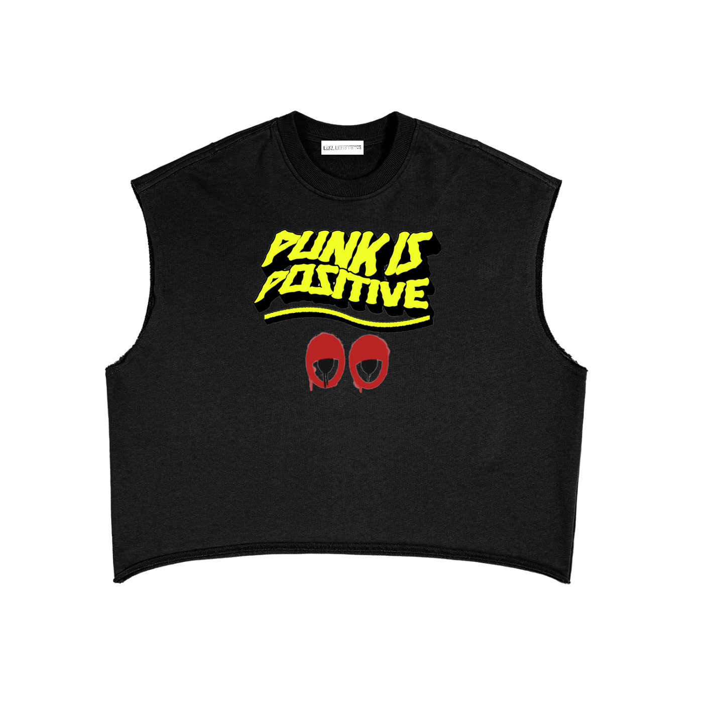 Punk is Positive French Terry Boxy Tank Top - Real Experience
