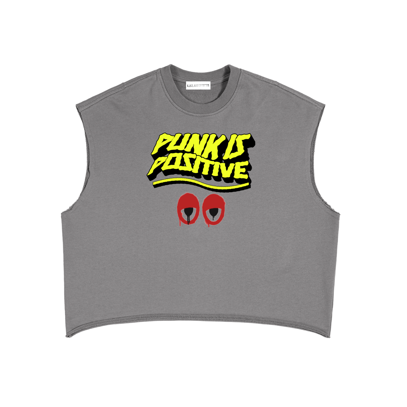 Punk is Positive French Terry Boxy Tank Top - Real Experience