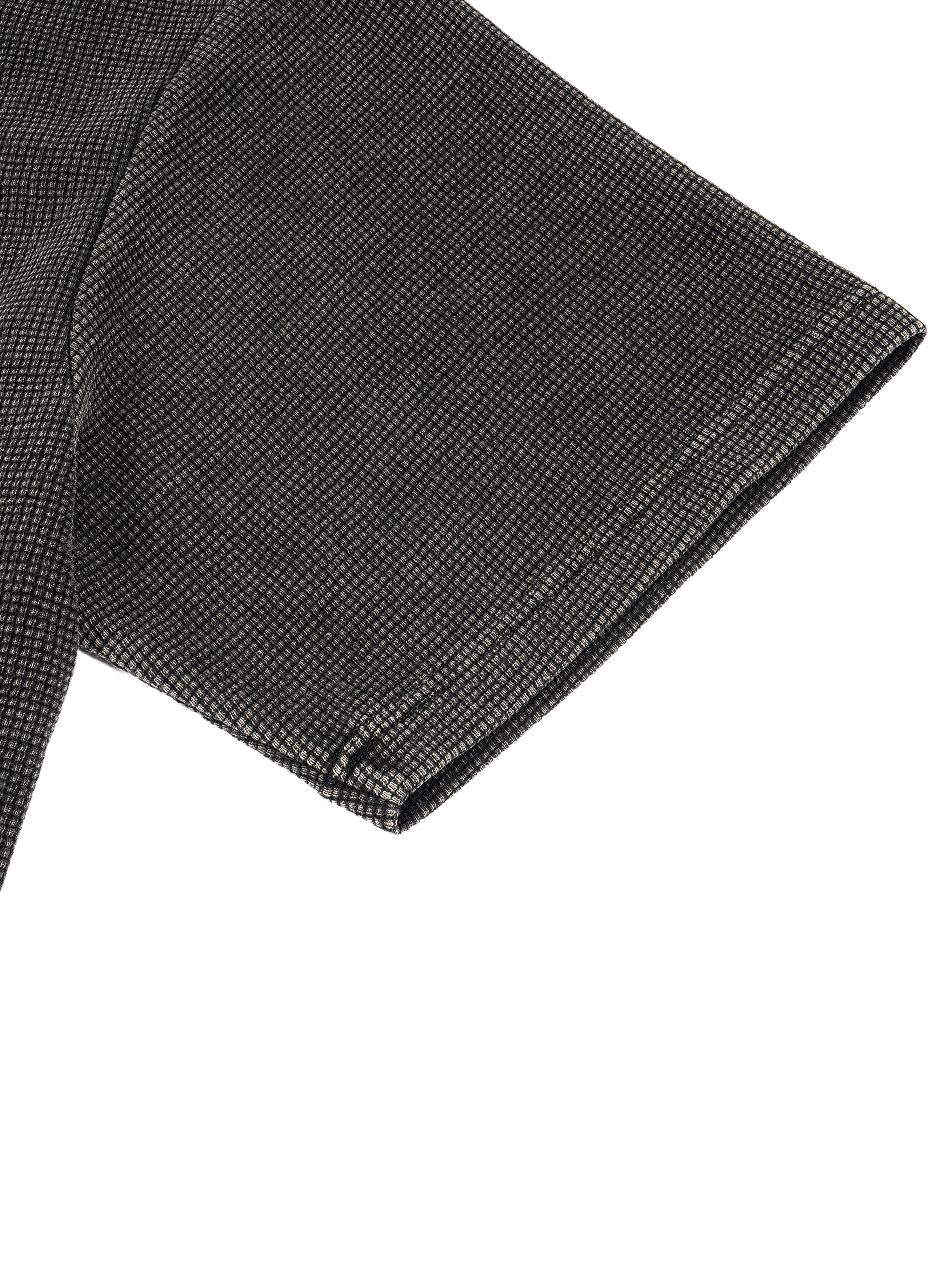 Burning Camera Textured Waffle Washed Tee - Real Experience